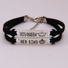 Load image into Gallery viewer, His Queen Her King Couple Bracelets