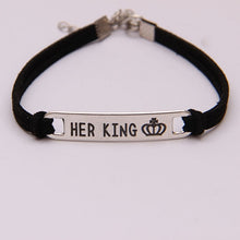 Load image into Gallery viewer, His Queen Her King Couple Bracelets