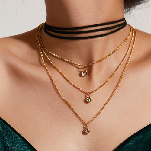 Multi layer Pendant Necklaces