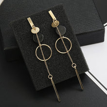 Load image into Gallery viewer, Korean Fashion Long Slope Earrings
