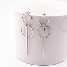 Load image into Gallery viewer, Korean Fashion Long Slope Earrings