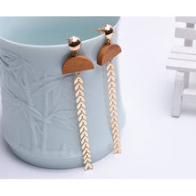 Load image into Gallery viewer, Korean Fashion Long Slope Earrings