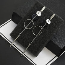 Load image into Gallery viewer, Korean Fashion Long Slope Earrings