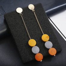 Load image into Gallery viewer, Korean Fashion Long Slope Earrings