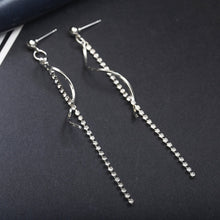 Load image into Gallery viewer, Korean Fashion Long Slope Earrings