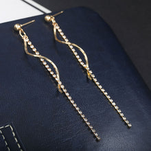 Load image into Gallery viewer, Korean Fashion Long Slope Earrings